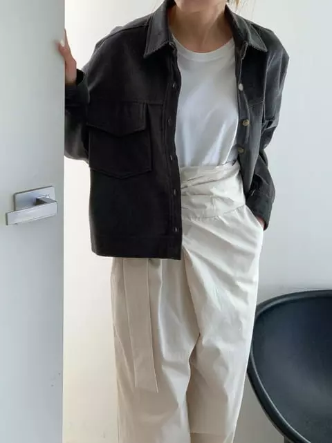 French Chic - Korean Women Fashion - #womensfashion - Wide leg draped pants - 6
