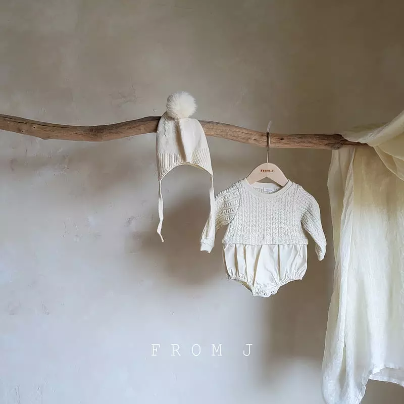 From J - Korean Baby Fashion - #onlinebabyshop - Twist Bodysuit - 4