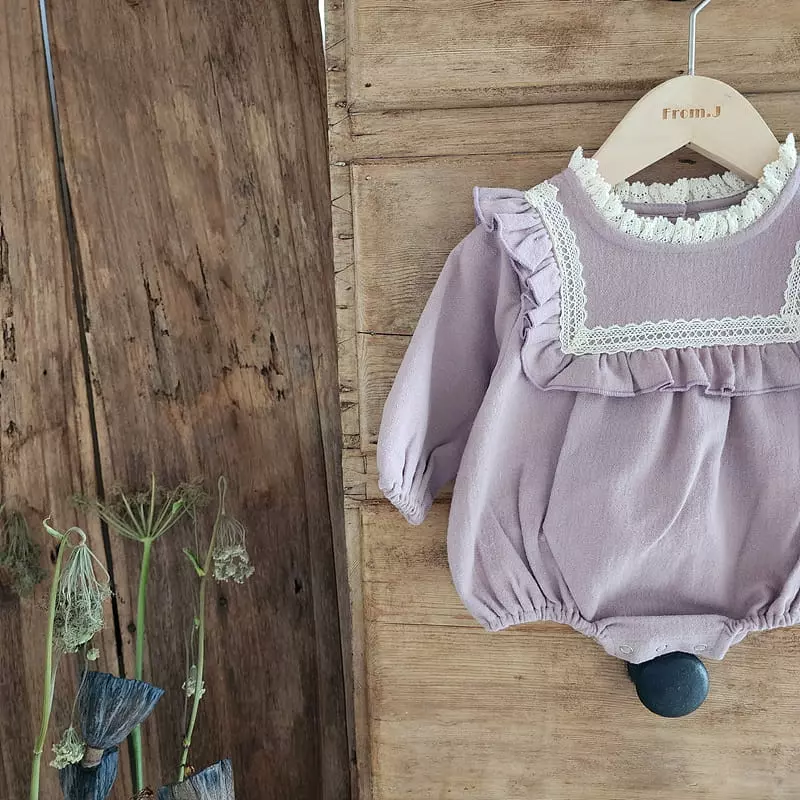 From J - Korean Baby Fashion - #babyboutique - Coco Frill Bodysuit