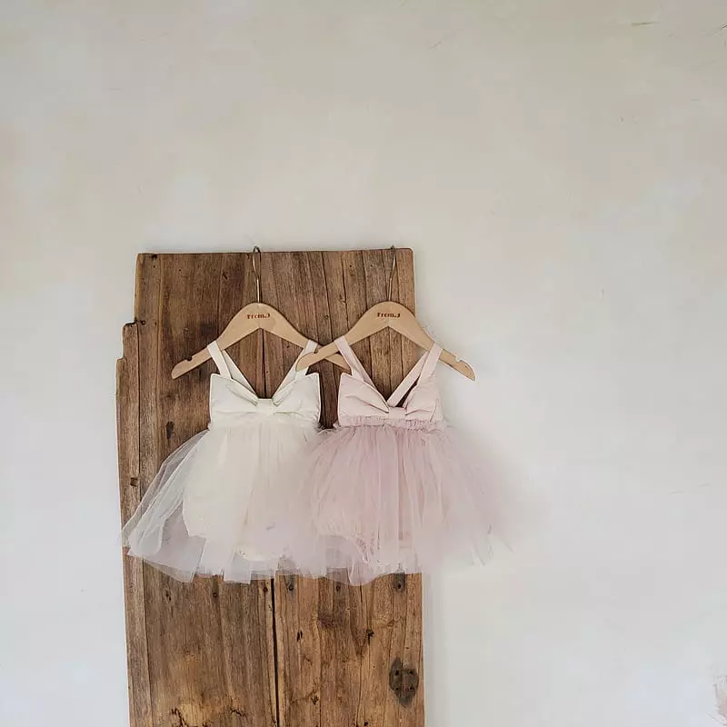 From J - Korean Baby Fashion - #babyclothing - Ribbon Shasha Bodysuit - 6