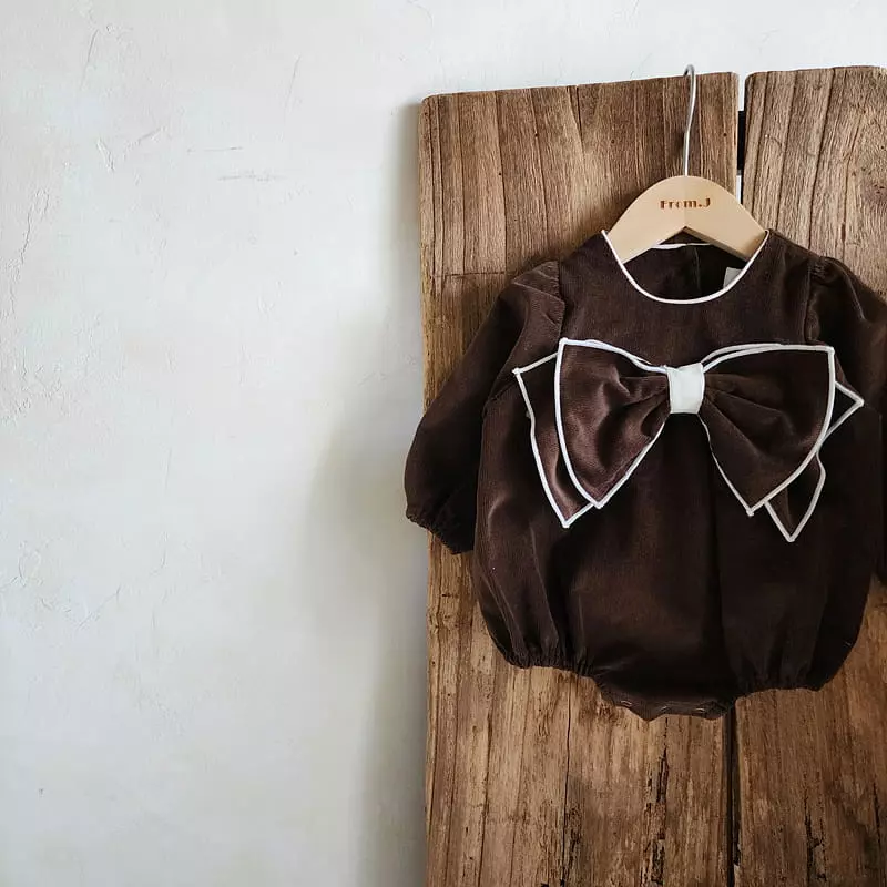 From J - Korean Baby Fashion - #babyclothing - Double Ribbon Bodysuit - 9