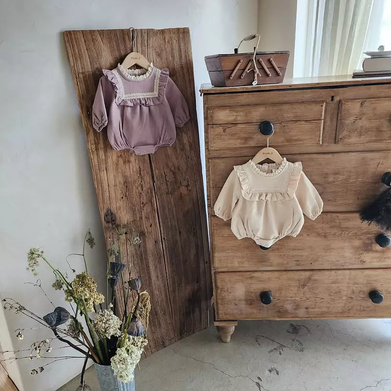 From J - Korean Baby Fashion - #babyfever - Coco Frill Bodysuit - 6