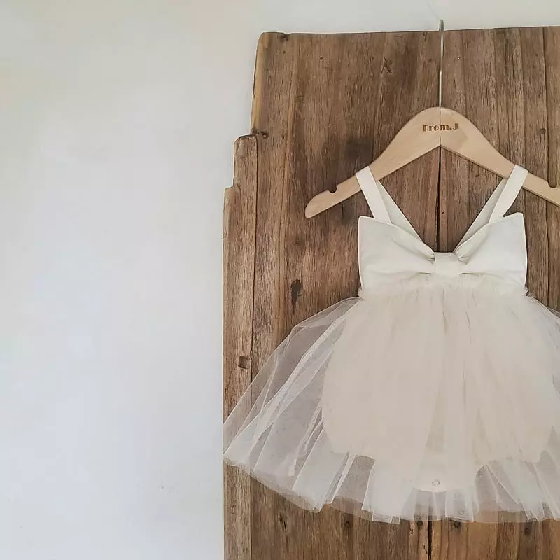From J - Korean Baby Fashion - #babygirlfashion - Ribbon Shasha Bodysuit - 9