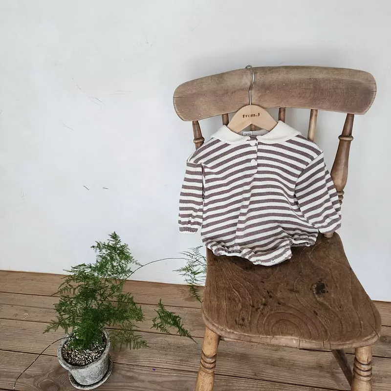 From J - Korean Baby Fashion - #babygirlfashion - Waffle Sailor Bodysuit - 11