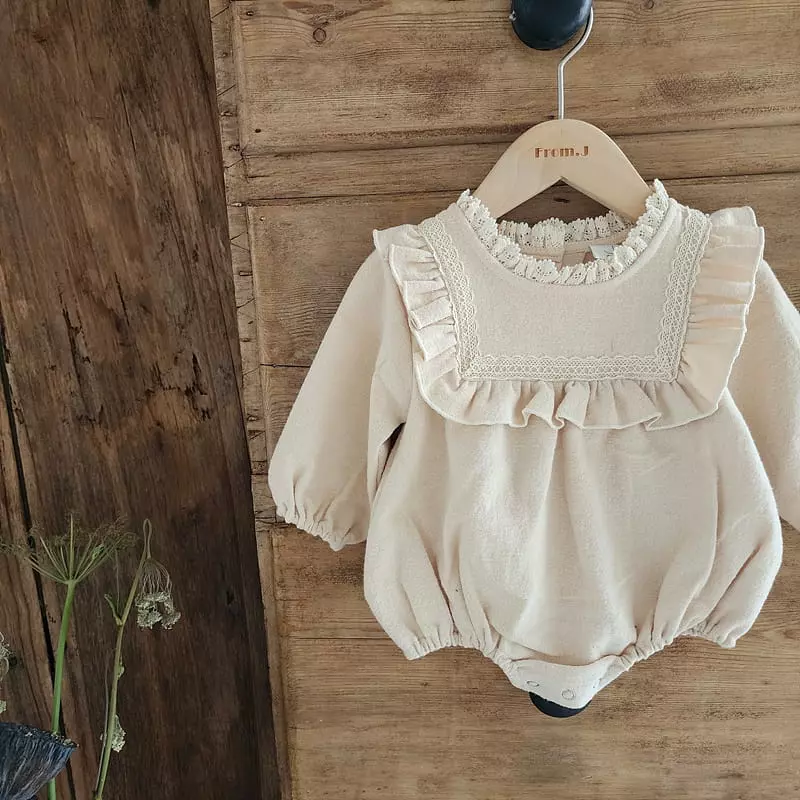 From J - Korean Baby Fashion - #babyoninstagram - Coco Frill Bodysuit - 9