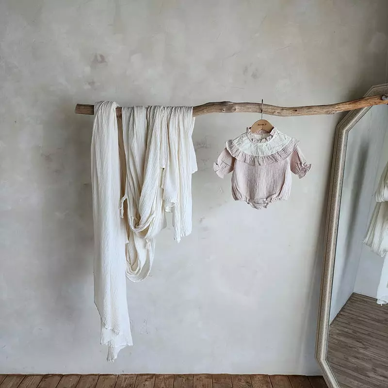 From J - Korean Baby Fashion - #babyoninstagram - Bon Jour Frill Bodysuit - 8
