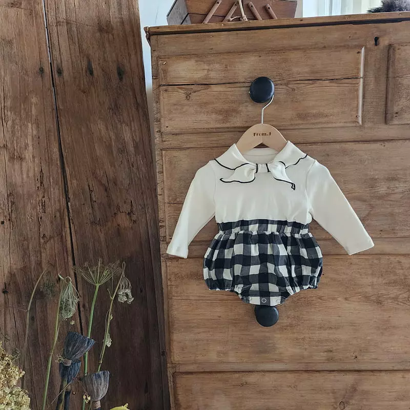 From J - Korean Baby Fashion - #babyootd - Mono Ribbon Bodysuit - 4