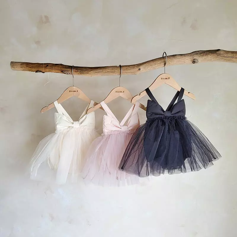From J - Korean Baby Fashion - #onlinebabyboutique - Ribbon Shasha Bodysuit