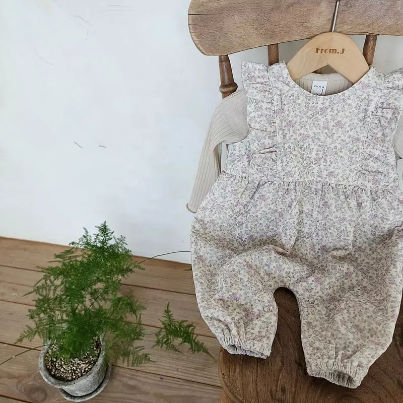 From J - Korean Baby Fashion - #onlinebabyboutique - Emily Frill Bodysuit - 6