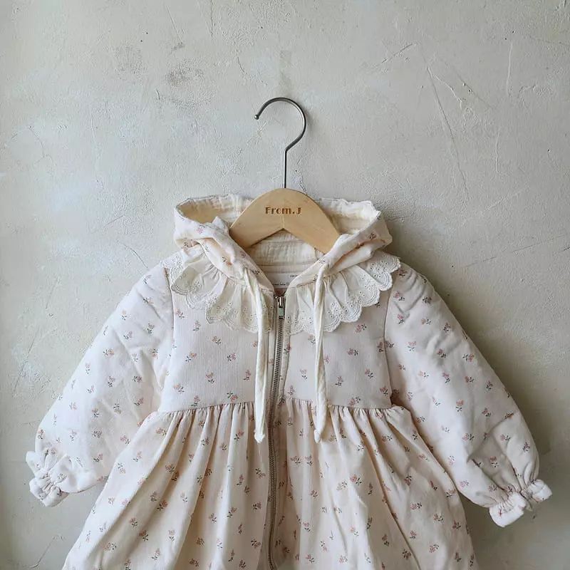 From J - Korean Baby Fashion - #onlinebabyshop - Mini Flower Hoody Jumper - 5