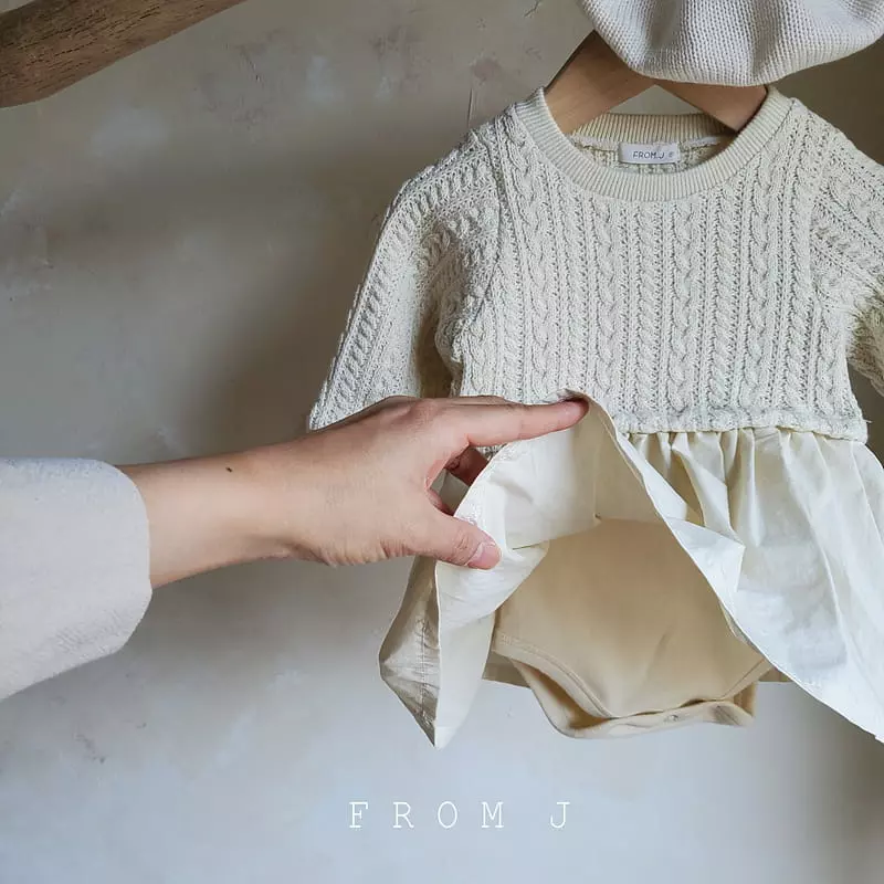 From J - Korean Baby Fashion - #onlinebabyshop - Twist Bodysuit - 3