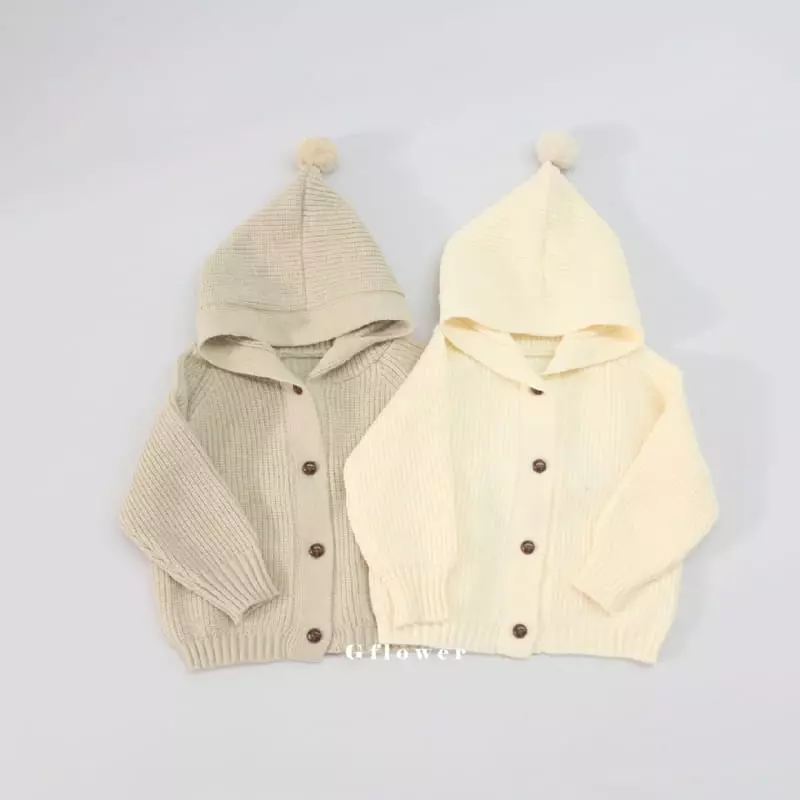 G Flower - Korean Children Fashion - #kidzfashiontrend - Hoody Knit Cardigan - 4