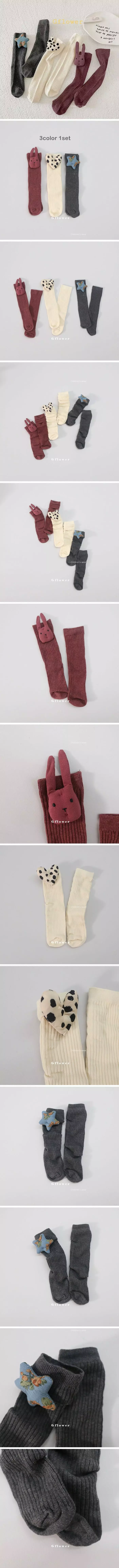 G Flower - Korean Children Fashion - #designkidswear - Som Doll Knee Socks 2