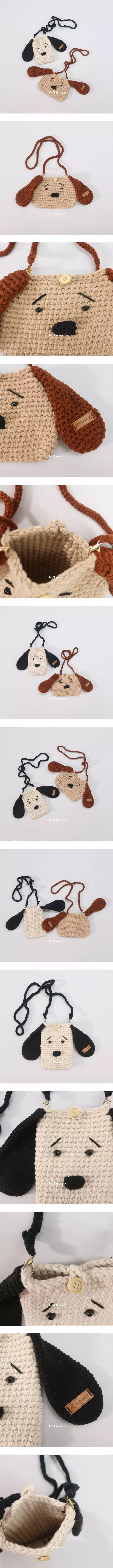 G Flower - Korean Children Fashion - #designkidswear - Knit Puppy Bag