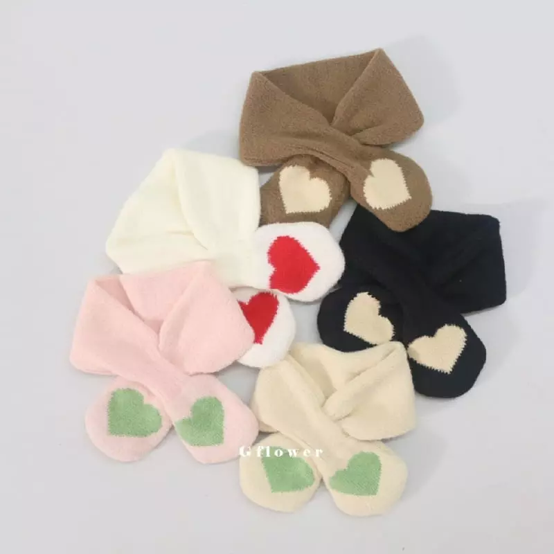 G Flower - Korean Children Fashion - #fashionkids - Heart Petit Muffler - 3