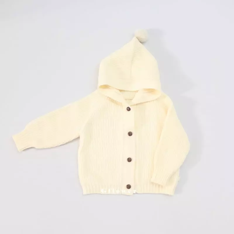 G Flower - Korean Children Fashion - #kidsshorts - Hoody Knit Cardigan