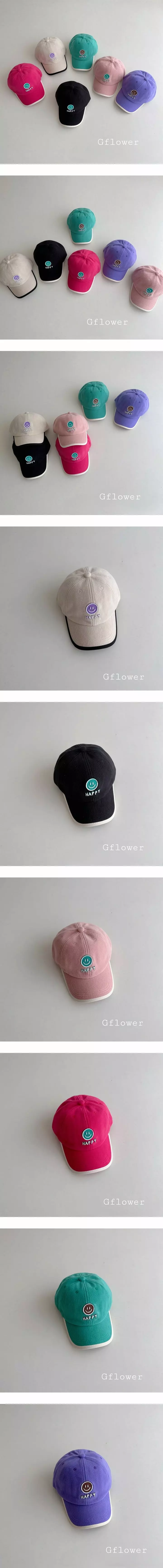 G Flower - Korean Children Fashion - #kidzfashiontrend - Fleece Smile Ball Cap