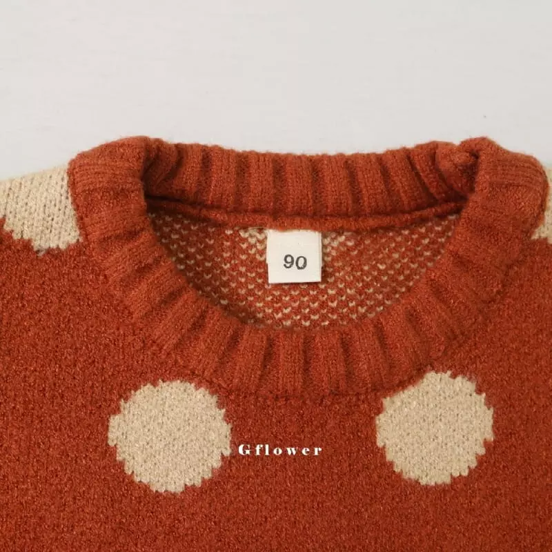 G Flower - Korean Children Fashion - #kidzfashiontrend - Dot Knit Tee - 9