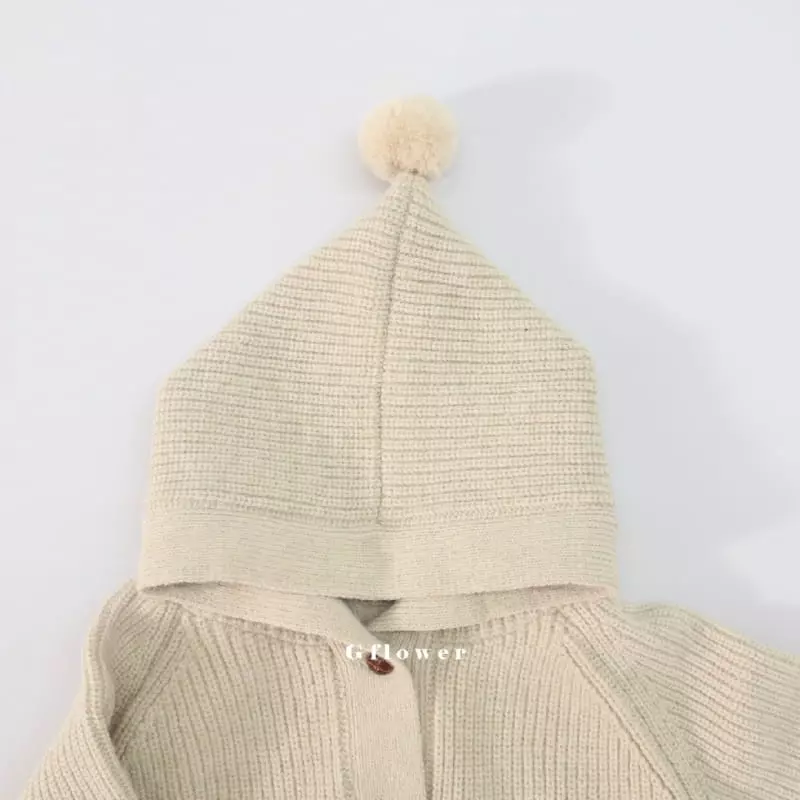 G Flower - Korean Children Fashion - #littlefashionista - Hoody Knit Cardigan - 5