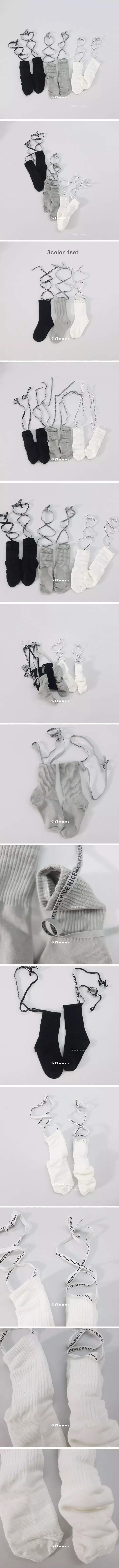 G Flower - Korean Children Fashion - #toddlerclothing - Ballerina Socks Set