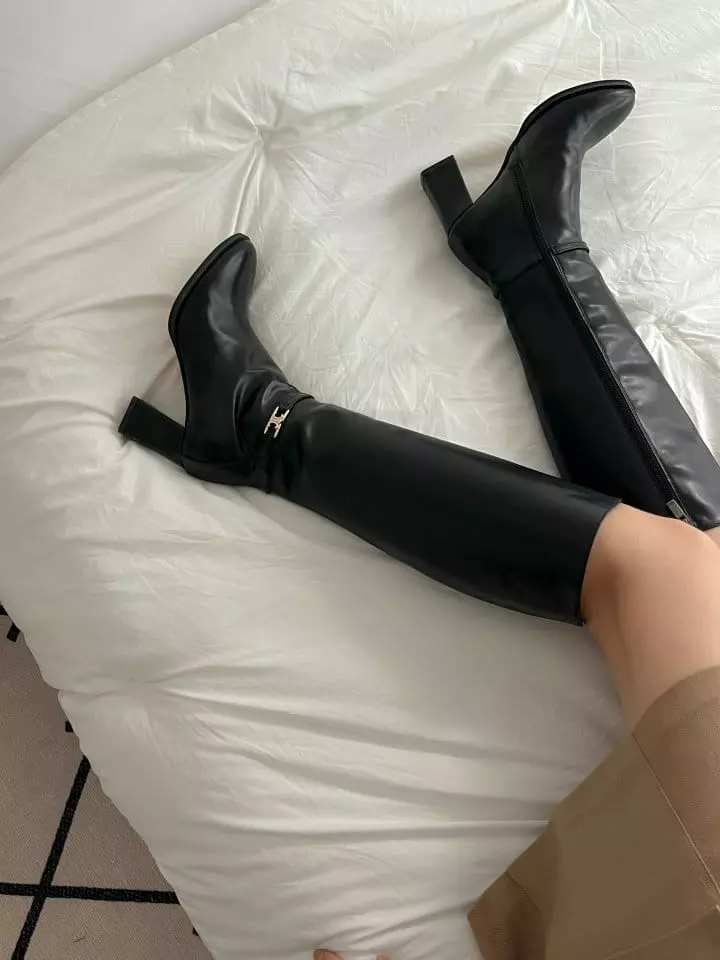 Golden Shoe - Korean Women Fashion - #momslook - 2818 Boots - 2