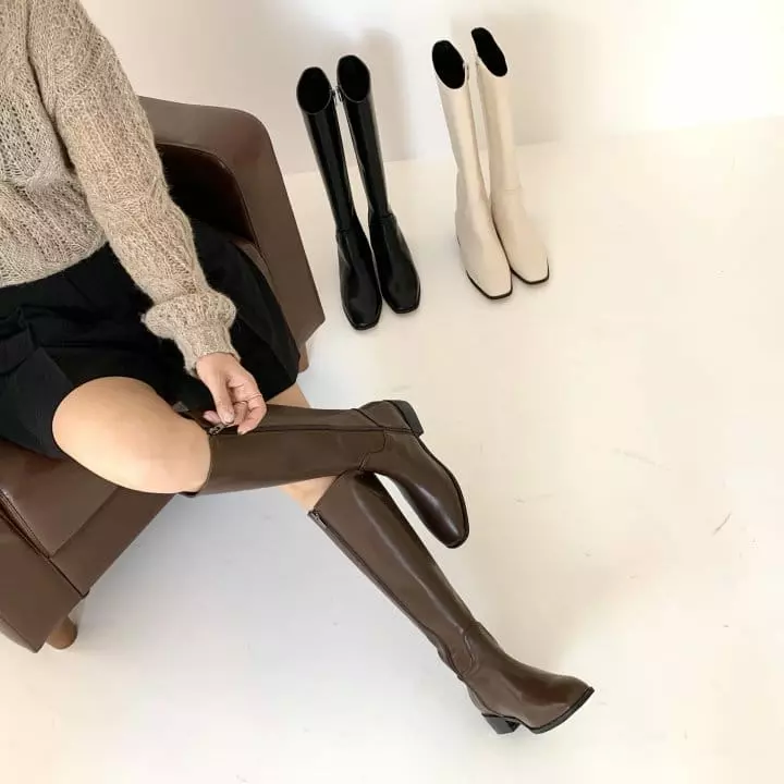 Golden Shoe - Korean Women Fashion - #momslook - 2426 Boots - 2