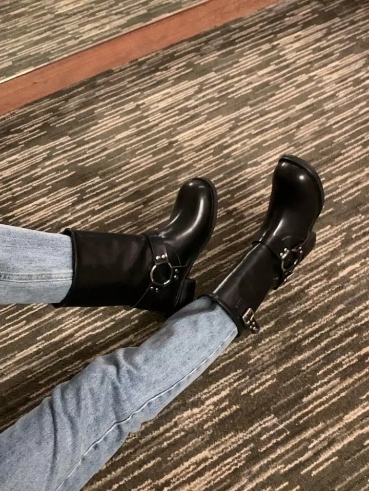 Golden Shoe - Korean Women Fashion - #thelittlethings - 8108 Boots - 4
