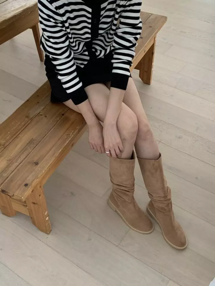 Golden Shoe - Korean Women Fashion - #momslook - 8109 Boots - 8