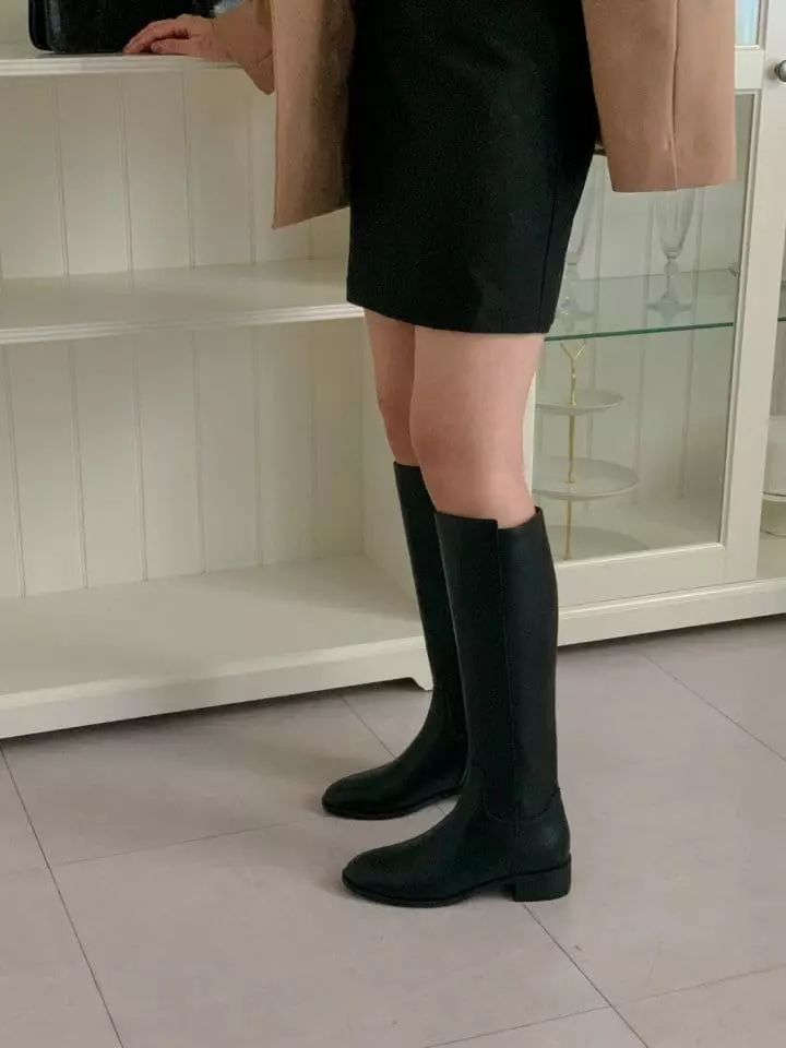 Golden Shoe - Korean Women Fashion - #momslook - by027 Boots - 11