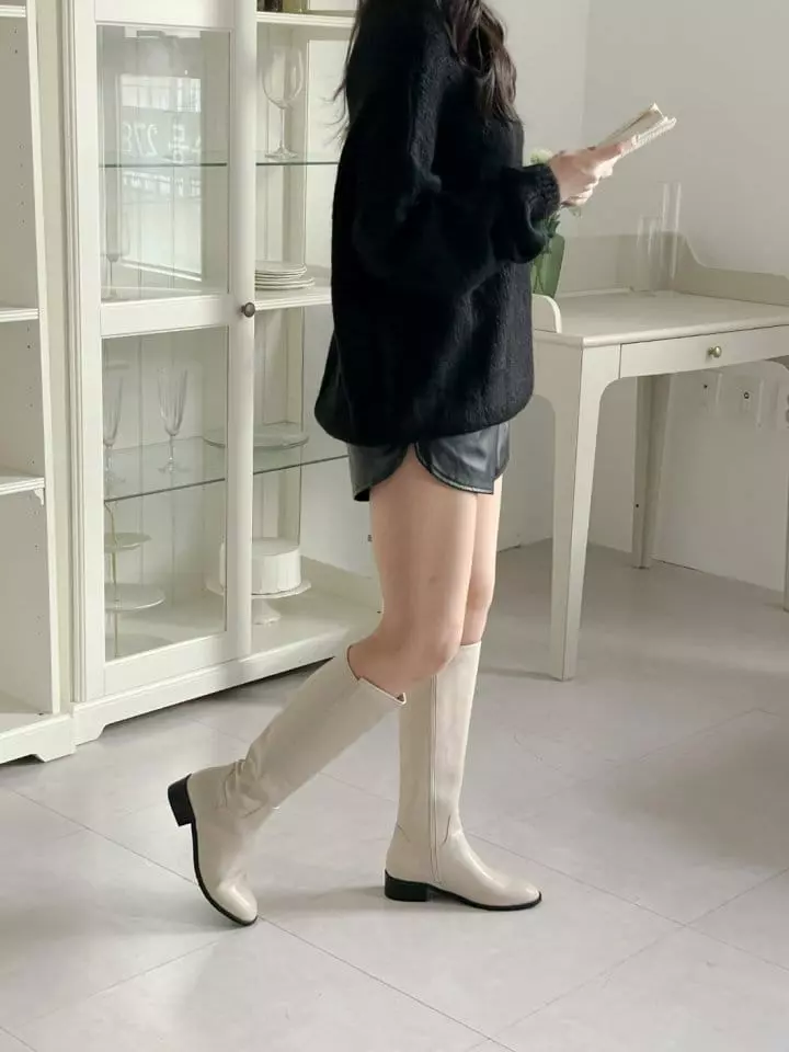 Golden Shoe - Korean Women Fashion - #momslook - by027 Boots - 5