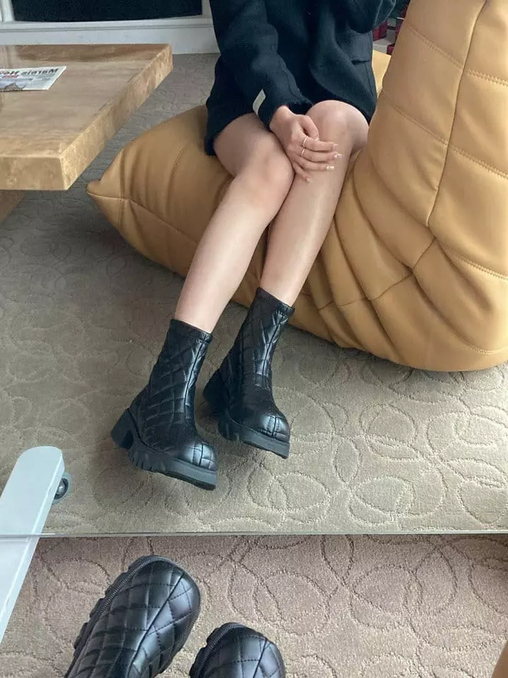 Golden Shoe - Korean Women Fashion - #momslook - 211 Boots - 2