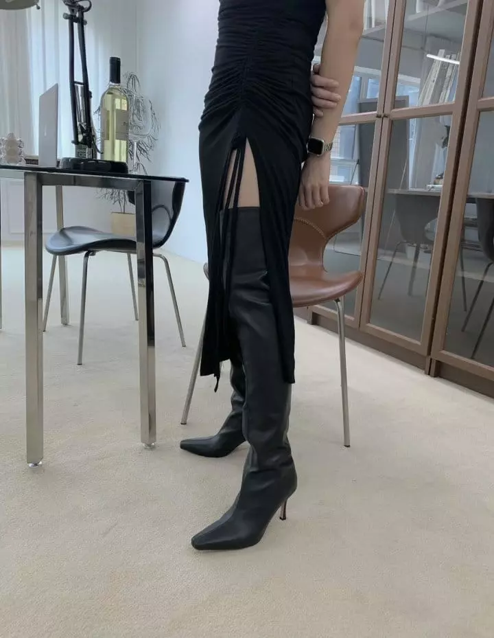 Golden Shoe - Korean Women Fashion - #momslook - 1066 Boots - 2