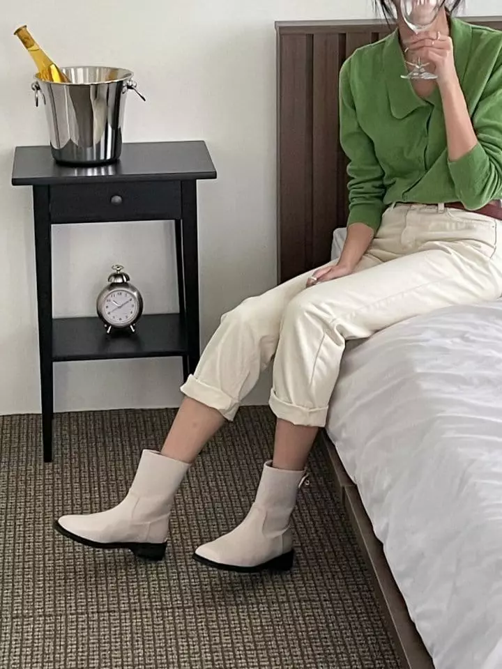 Golden Shoe - Korean Women Fashion - #momslook - 2338 Boots - 6