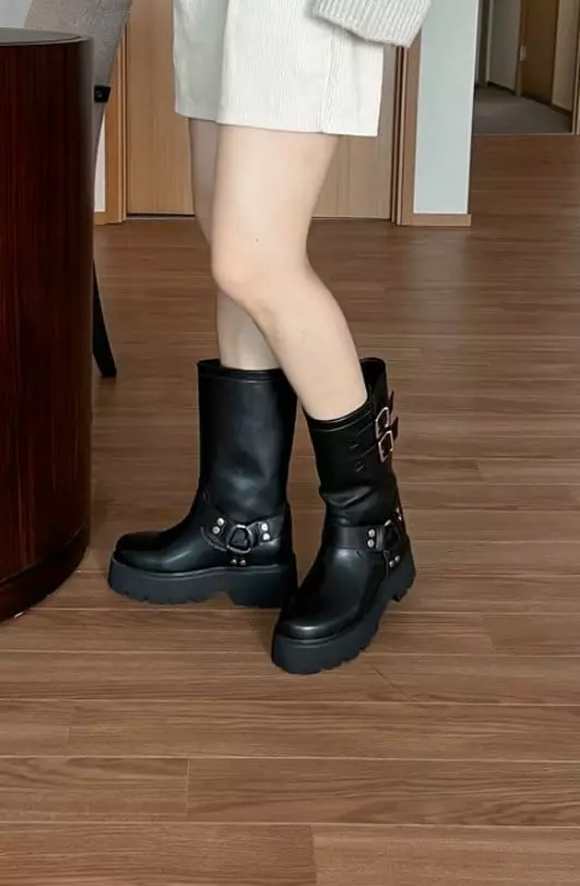 Golden Shoe - Korean Women Fashion - #momslook - ka9016 Boots - 11