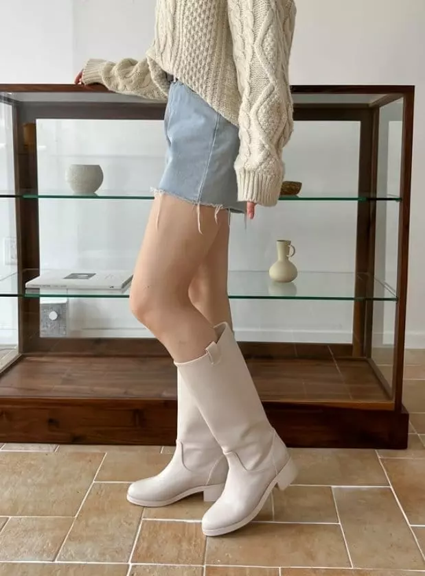 Golden Shoe - Korean Women Fashion - #pursuepretty - ka9014 Boots - 2
