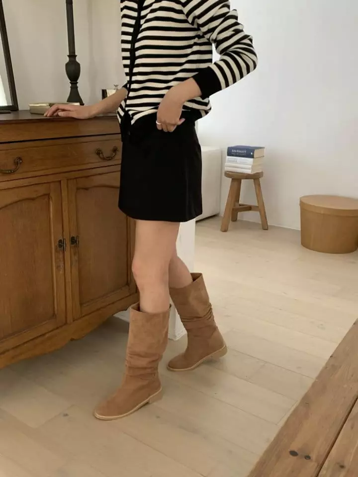 Golden Shoe - Korean Women Fashion - #restrostyle - 8109 Boots