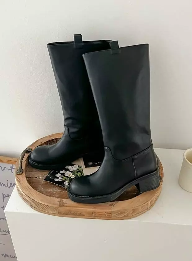Golden Shoe - Korean Women Fashion - #restrostyle - ka9015 Boots - 2