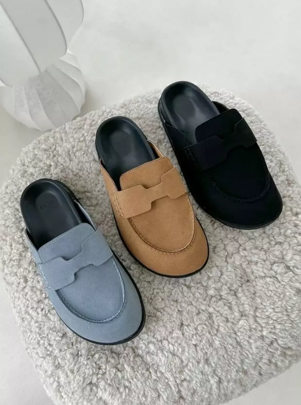Golden Shoe - Korean Women Fashion - #restrostyle - ka5445 Slippers