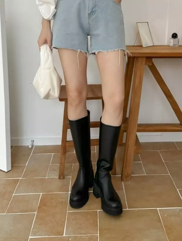 Golden Shoe - Korean Women Fashion - #romanticstyle - ka9013 Boots - 5