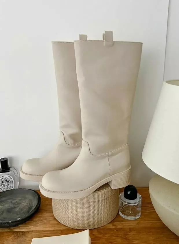 Golden Shoe - Korean Women Fashion - #romanticstyle - ka9015 Boots - 4