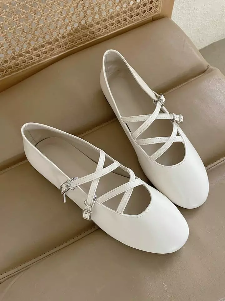 Golden Shoe - Korean Women Fashion - #shopsmall - fa1415 Flats