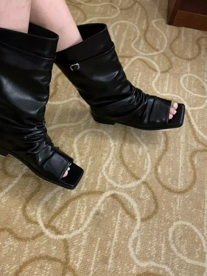 Golden Shoe - Korean Women Fashion - #thatsdarling - 8114 Boots - 10