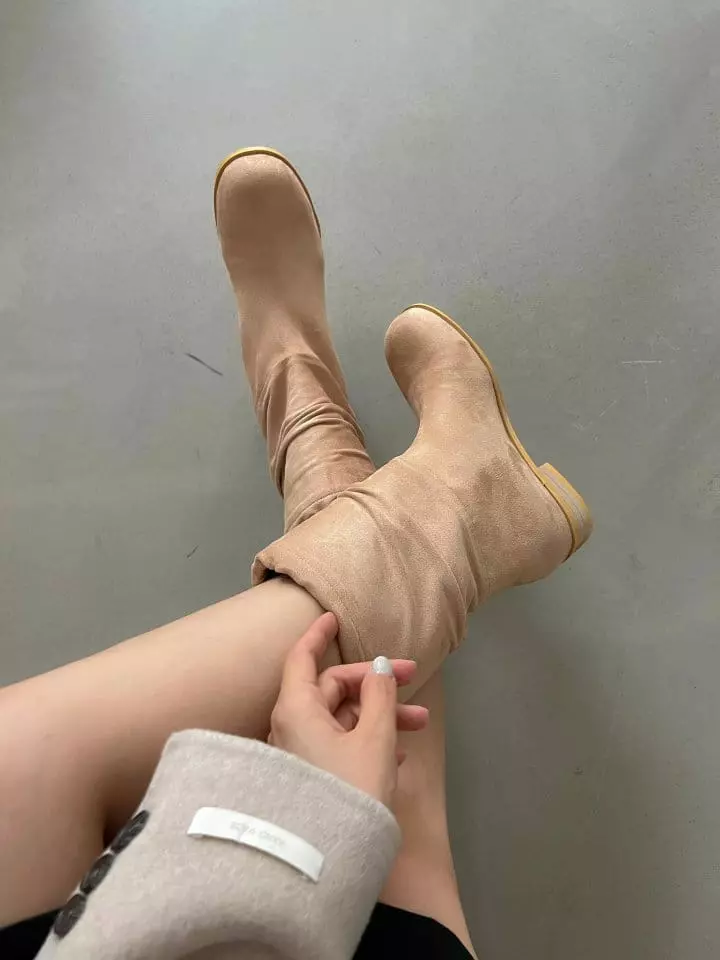 Golden Shoe - Korean Women Fashion - #vintageinspired - 2380 Boots