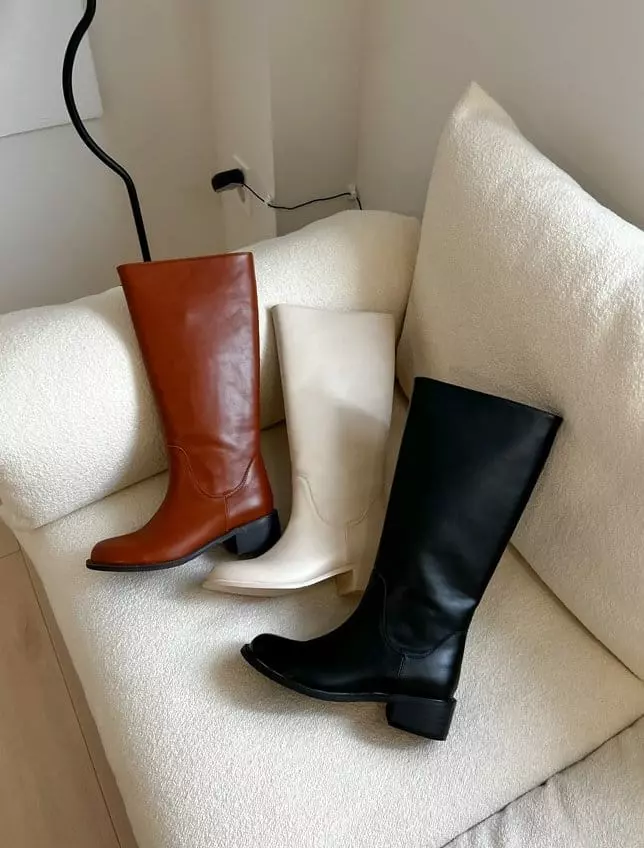 Golden Shoe - Korean Women Fashion - #vintageinspired - ka9011 Boots - 2
