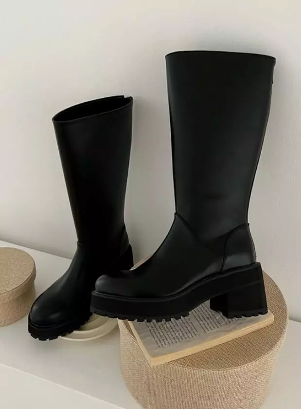 Golden Shoe - Korean Women Fashion - #vintagekidsstyle - ka9013 Boots - 2