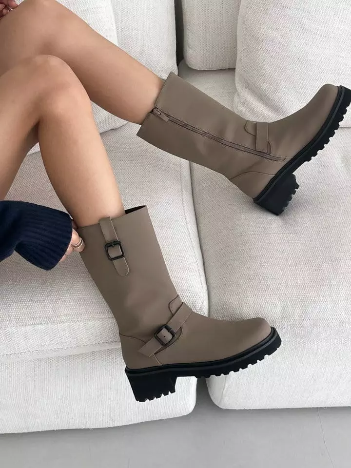 Golden Shoe - Korean Women Fashion - #vintagekidsstyle - 2346 Boots - 2