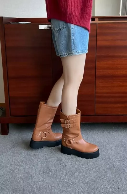 Golden Shoe - Korean Women Fashion - #womensfashion - ka9016 Boots - 7