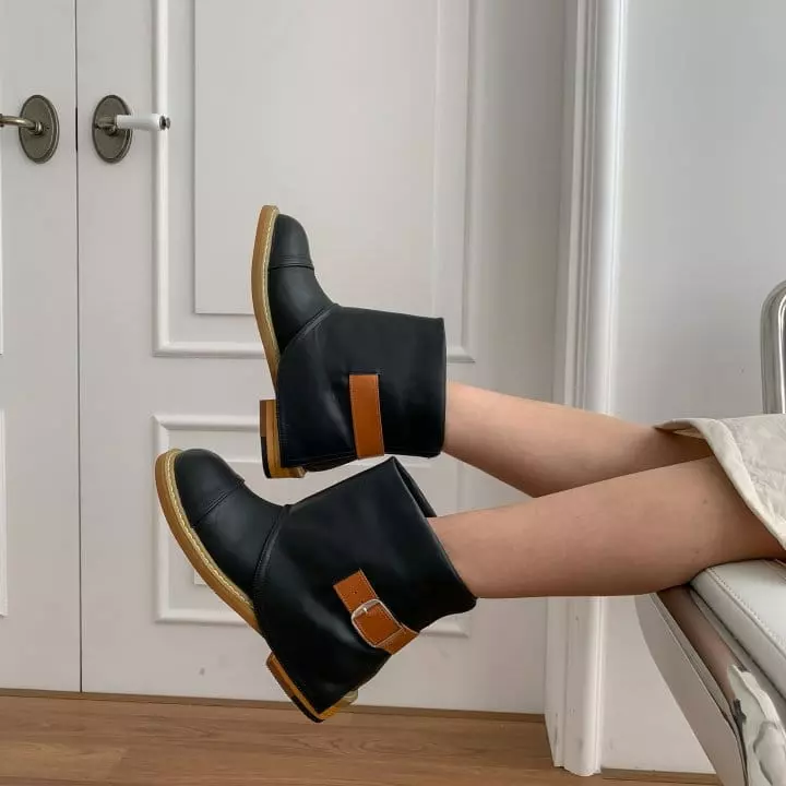 Golden Shoe - Korean Women Fashion - #momslook - ba374 Boots - 4