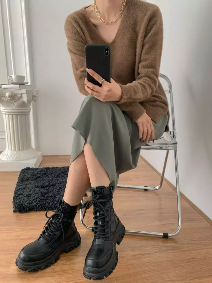 Golden Shoe - Korean Women Fashion - #momslook - ba373 Boots - 4