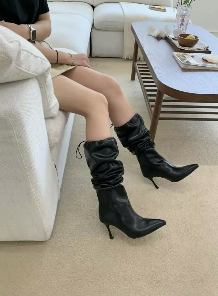 Golden Shoe - Korean Women Fashion - #momslook - 1068 Boots - 4